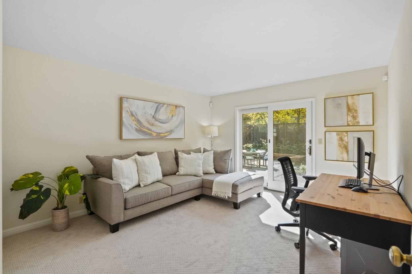 190 Pine Lane Los Altos, CA 94022 - Photo 20 of 26 a living room with furniture and a large window