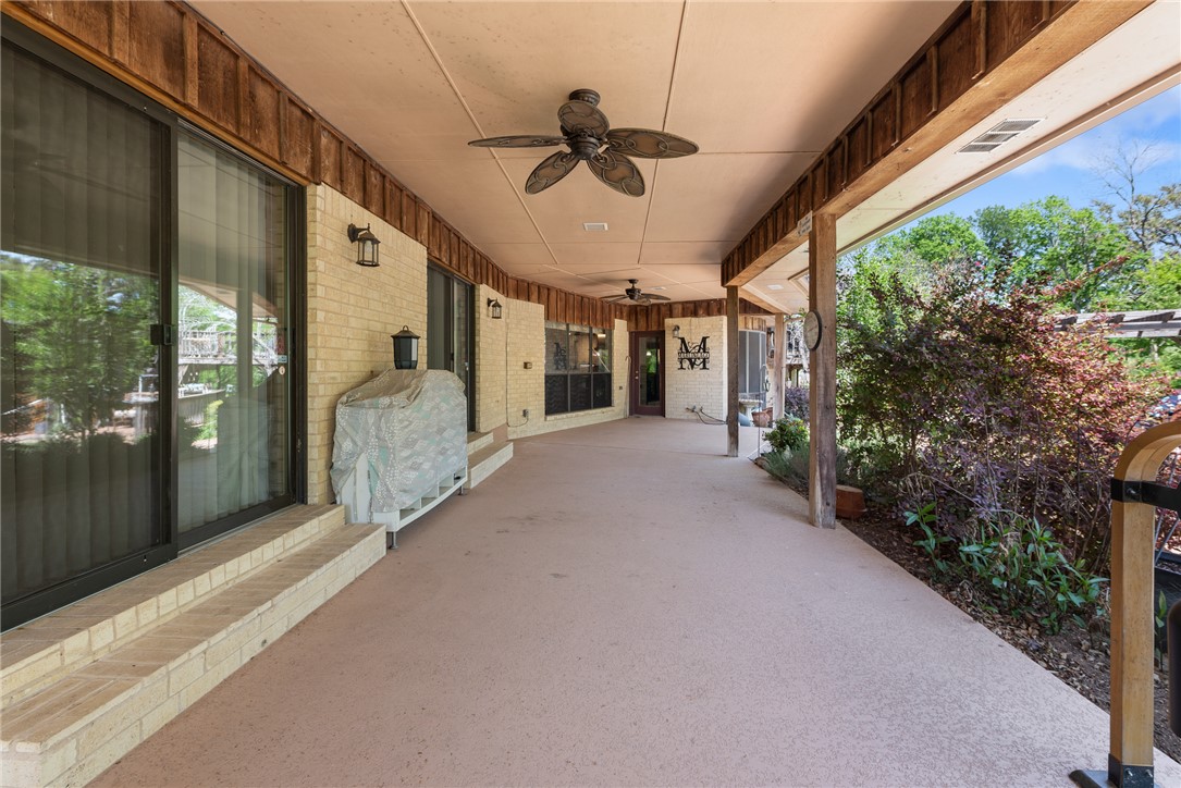 1309 Rock Dam Road Marlin, TX 76661 - Photo 33 of 50 View of patio with a ceiling fan