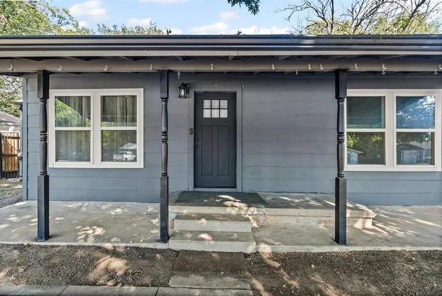 a front view of a house