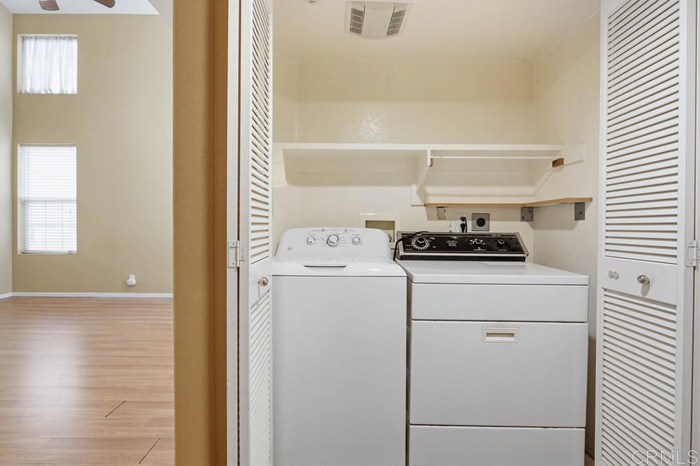 1340 H Street Ramona, CA 92065 - Photo 10 of 27 a utility room with closet dryer and washer