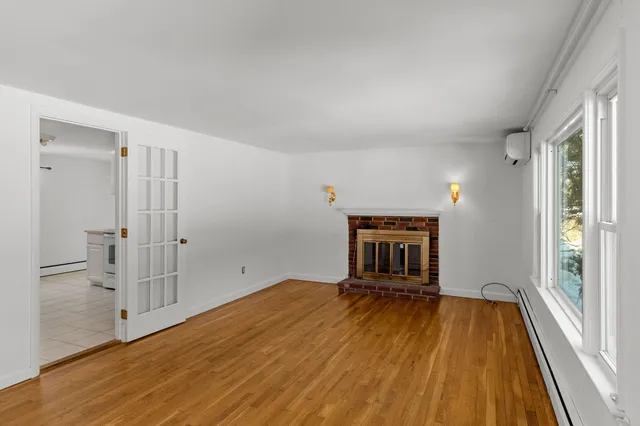 an empty room with window