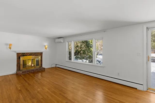 an empty room with window