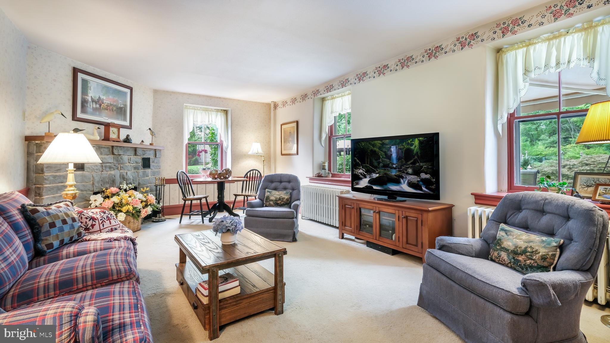 3751 Detweiler Road Chalfont, PA 18914 - Photo 23 of 61 Family Room w/Corner Stone Fireplace