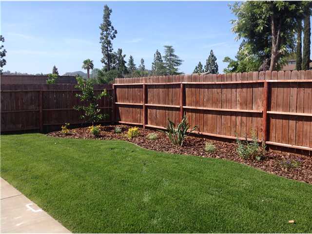 13245 Vinter Way Poway, CA 92064 - Photo 16 of 17 Large back yard, new sod, new landscaping all irrigated with new sprinkler system. Yard backs up to trail, quite and peaceful