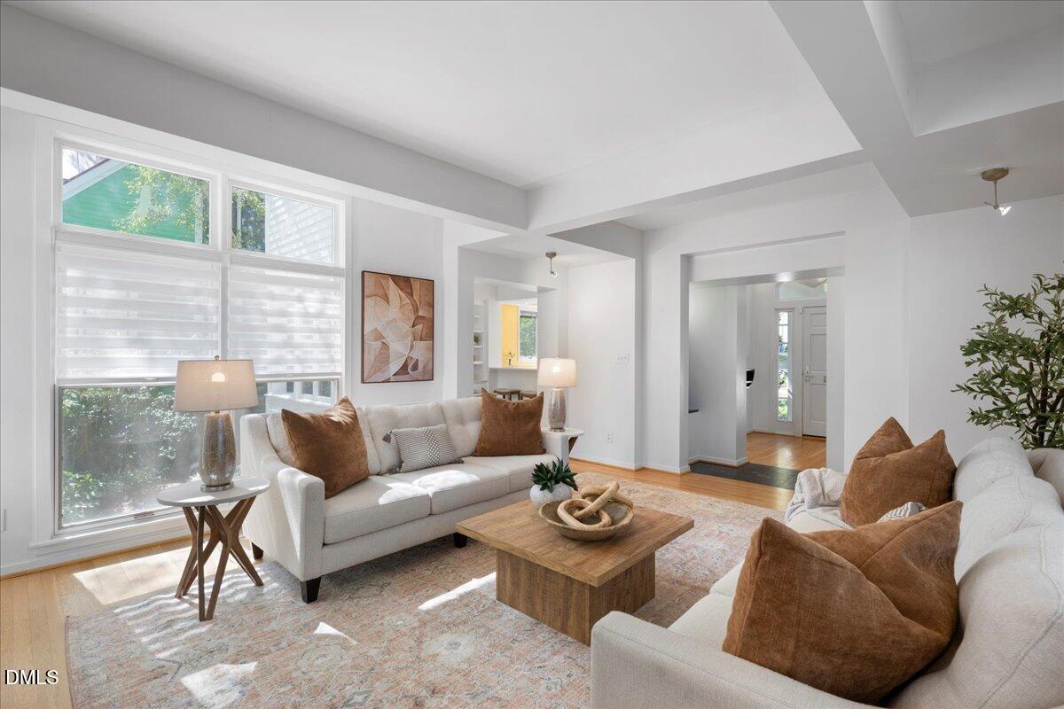 530 Elm Street Raleigh, NC 27604 - Photo 11 of 47 a living room with furniture and a large window