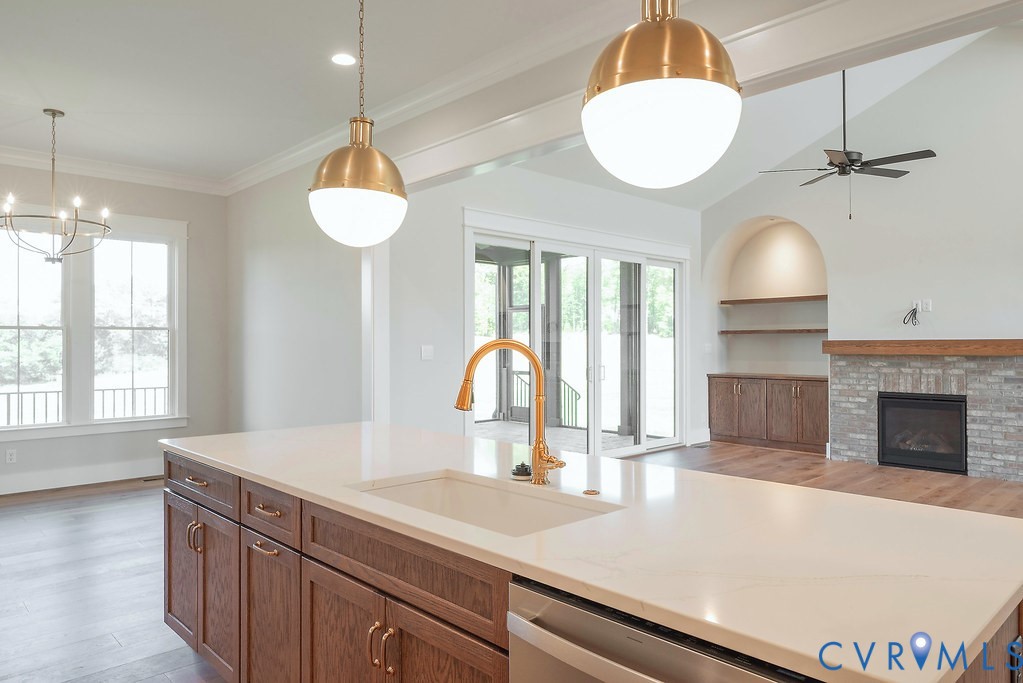 3530 Old Gun Road West Midlothian, VA 23113 - Photo 13 of 50 a view of a sink and a chandelier