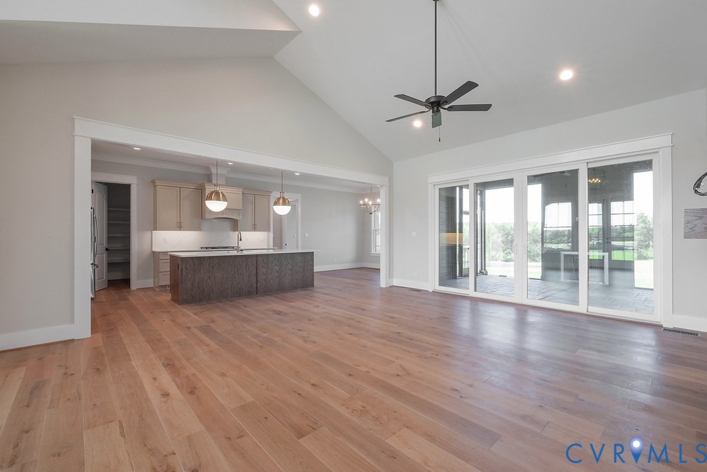3530 Old Gun Road West Midlothian, VA 23113 - Photo 10 of 50 a view of kitchen and hall with wooden floor