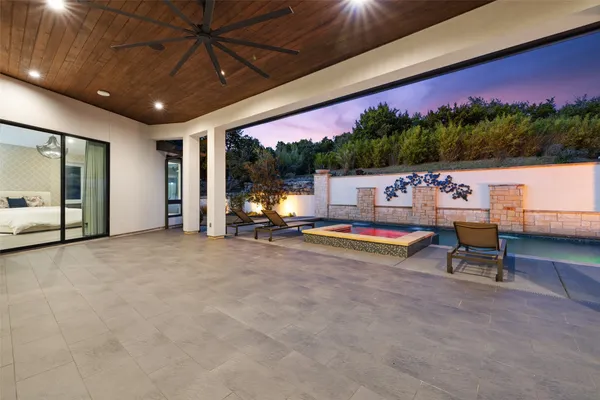 a view of a car garage