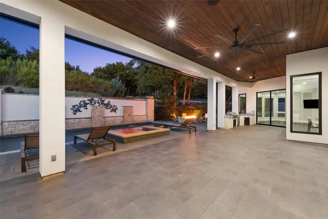 a view of a car garage