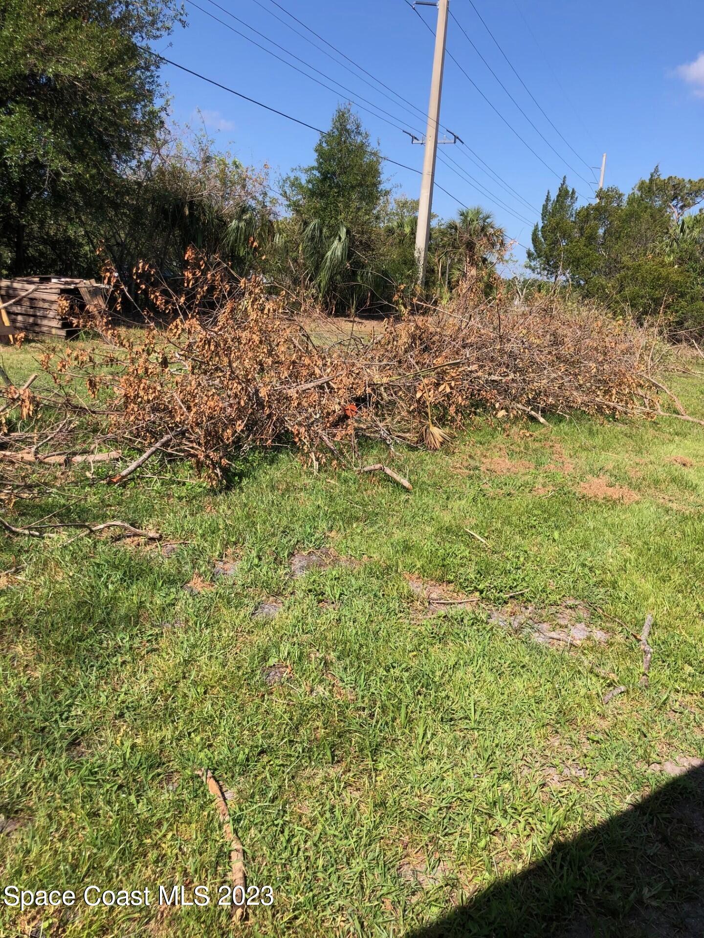 580 Hall Road Malabar, FL 32950 - Photo 4 of 9 a view of a yard with wooden fence