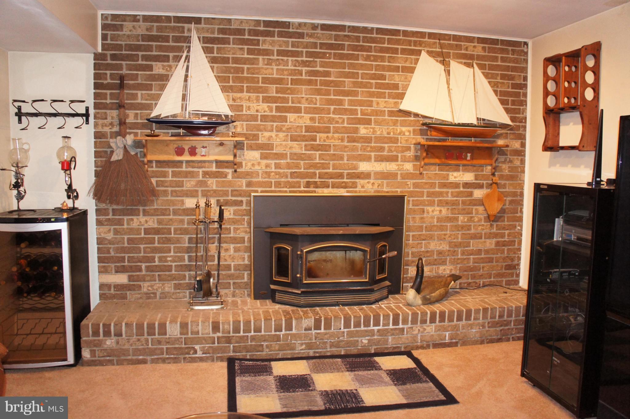 1304 Turnbridge Road Forest Hill, MD 21050 - Photo 7 of 27 LL Family Room with Brick Fireplace