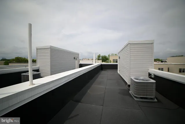 a view of balcony with seating space