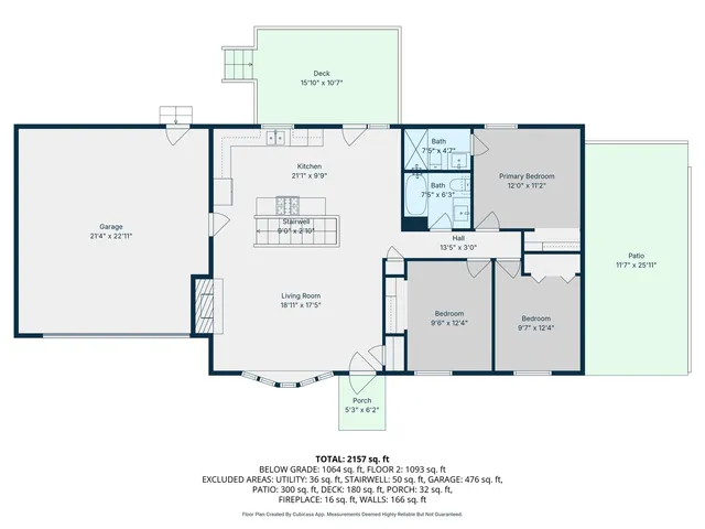 a picture of a bench in a room