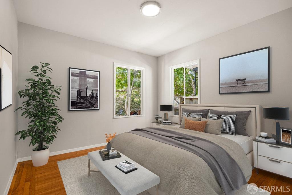 3111 Wheeler Street Berkeley, CA 94705 - Photo 20 of 44 a bedroom with a bed and a window