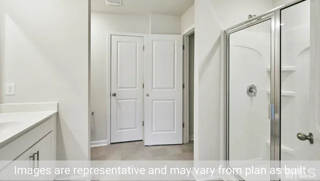 a view of bathroom with shower