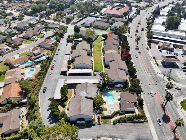 an aerial view of a