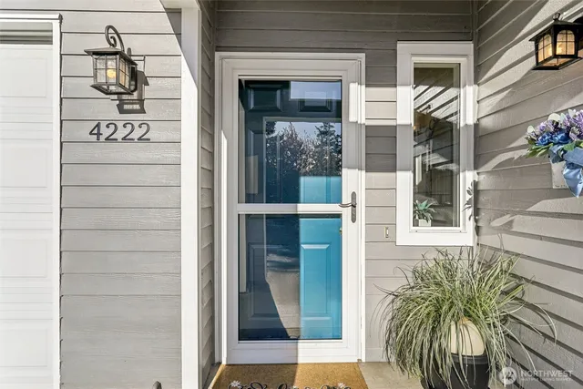 a view of front door