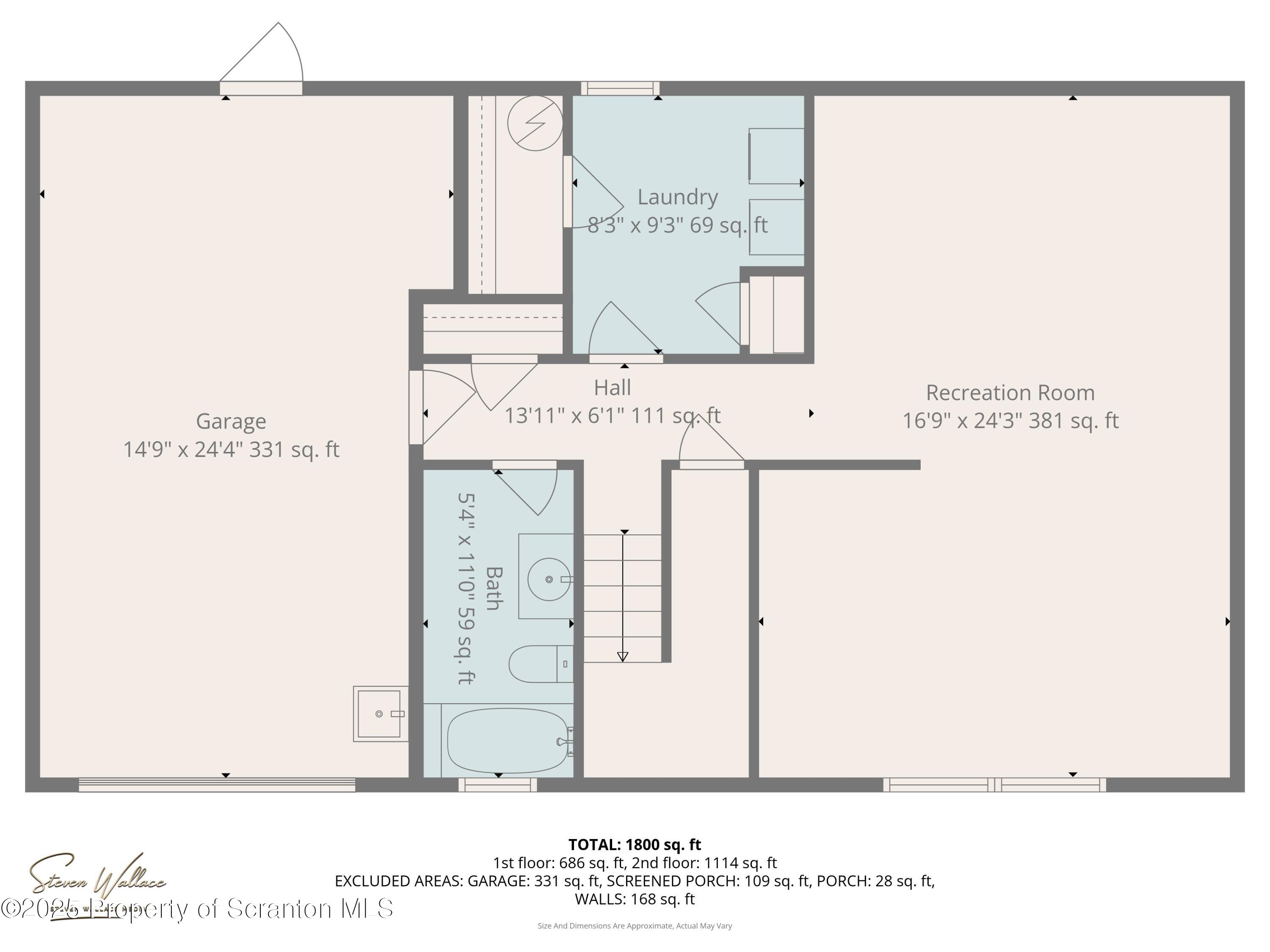 309 Lowery Street Scranton, PA 18505 - Photo 63 of 65 a picture of a room with a white wall and a painting