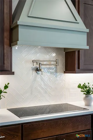 a sink with a potted plant