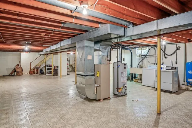 a view of a storage room with utility