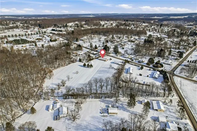 a view of a terrace with city view