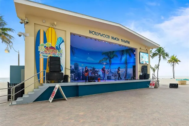 a backyard of a house with a garden and outdoor seating