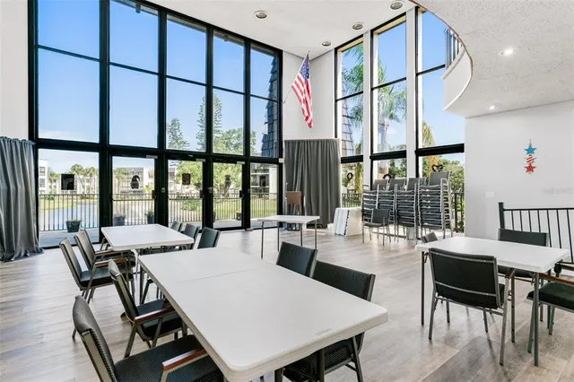 a view of a workspace with furniture