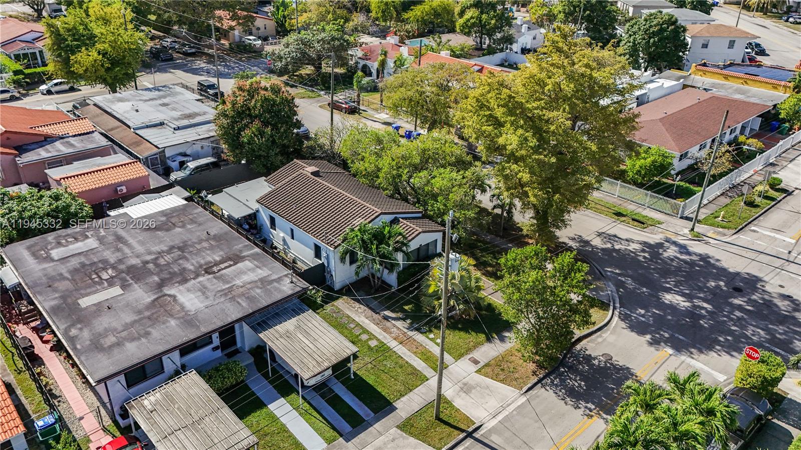 2290 Southwest 2nd Terrace Miami, FL 33135 - Photo 44 of 60 an aerial view of a house with a yard