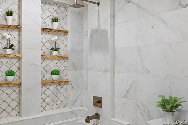 a view of a house with backyard porch and sitting area