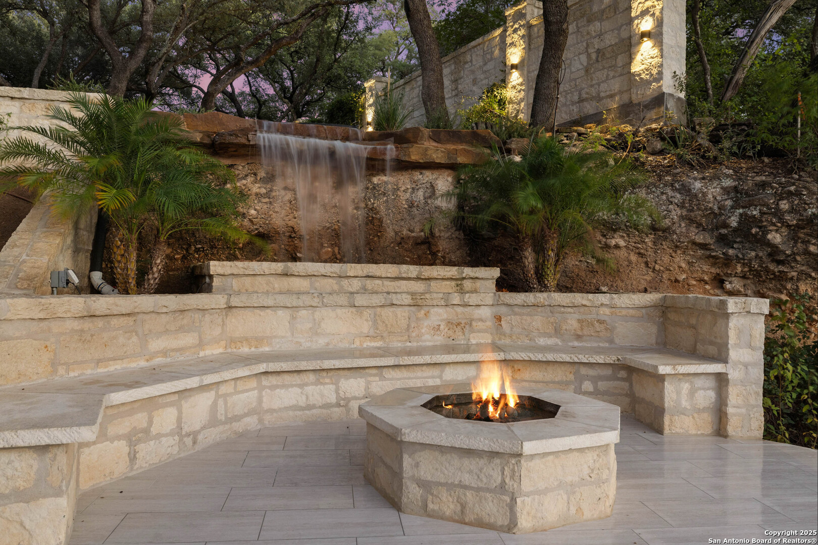 1310 Oak Springs Road Kingsland, TX 78639 - Photo 45 of 49 a view of fountain in a backyard