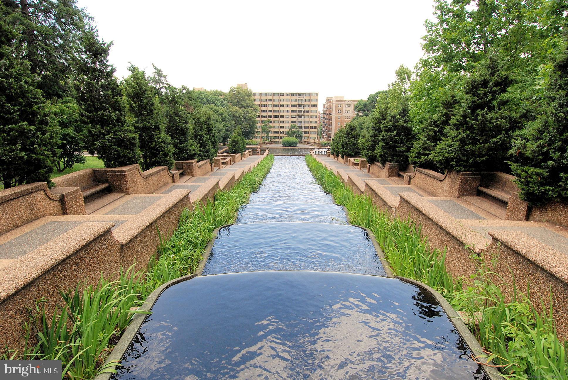 1114 Spring Road Northwest Washington, DC 20010 - Photo 91 of 142 a view of flowing water with large building in front of it