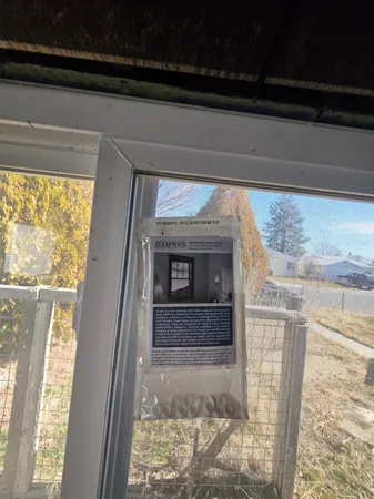 a view of front door of house