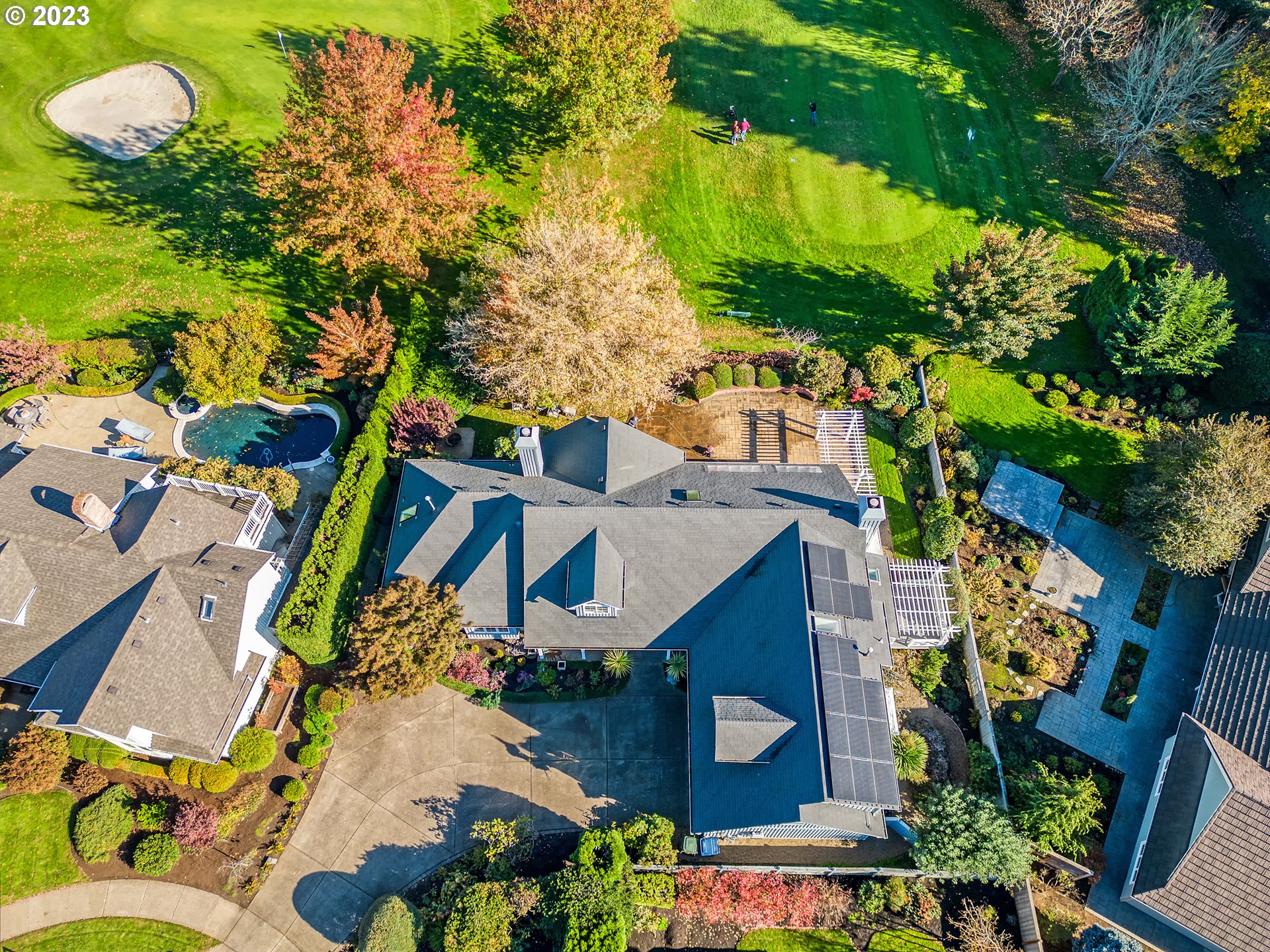 849 Fairway View Drive Eugene, OR 97401 - Photo 46 of 47 an aerial view of residential houses with outdoor space
