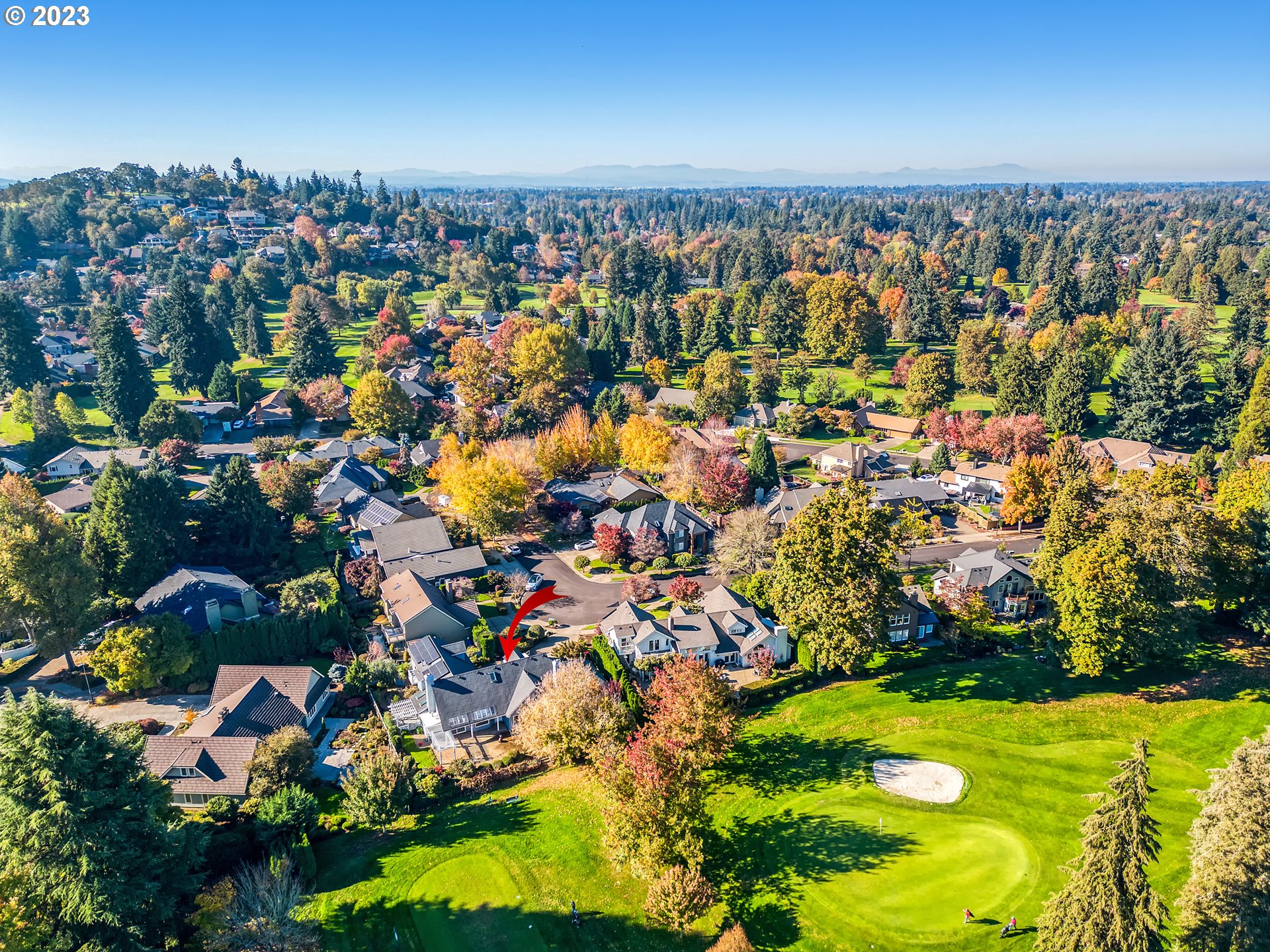 849 Fairway View Drive Eugene, OR 97401 - Photo 47 of 47 an aerial view of residential houses with outdoor space