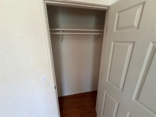 a close view of closet