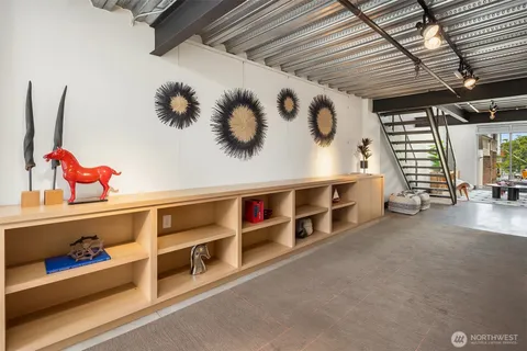 a view of a storage & utility room