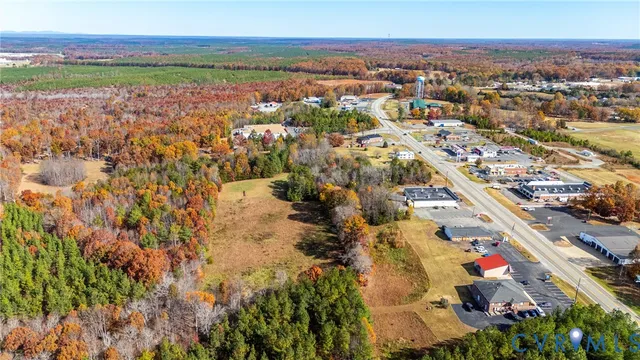 an aerial view of multiple house