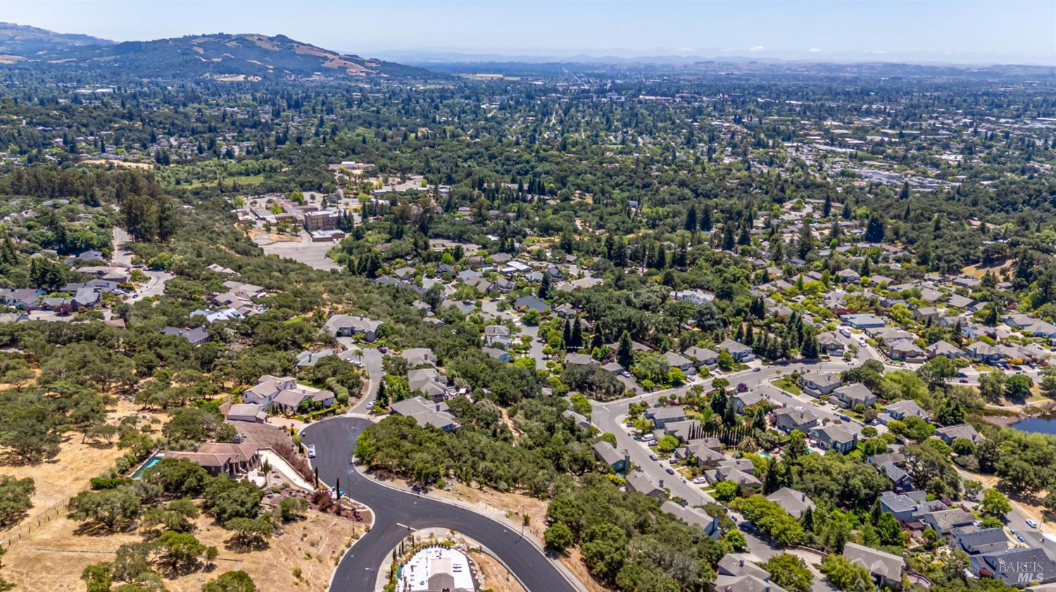 3577 Kelsey Knolls Santa Rosa, CA 95403 - Photo 16 of 20 an aerial view of a city