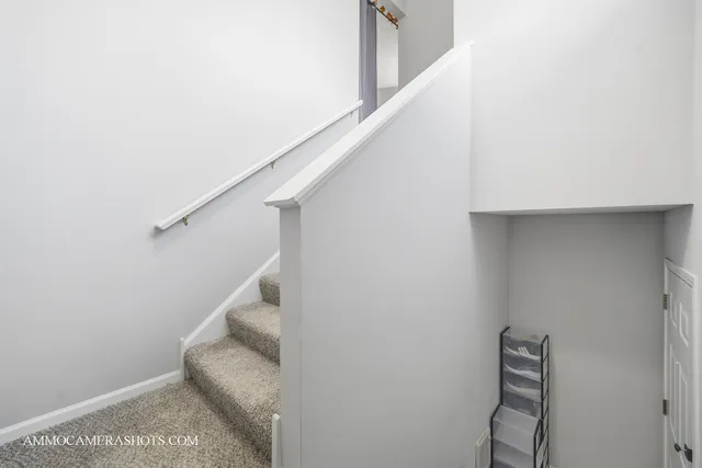 a view of entryway with stairs