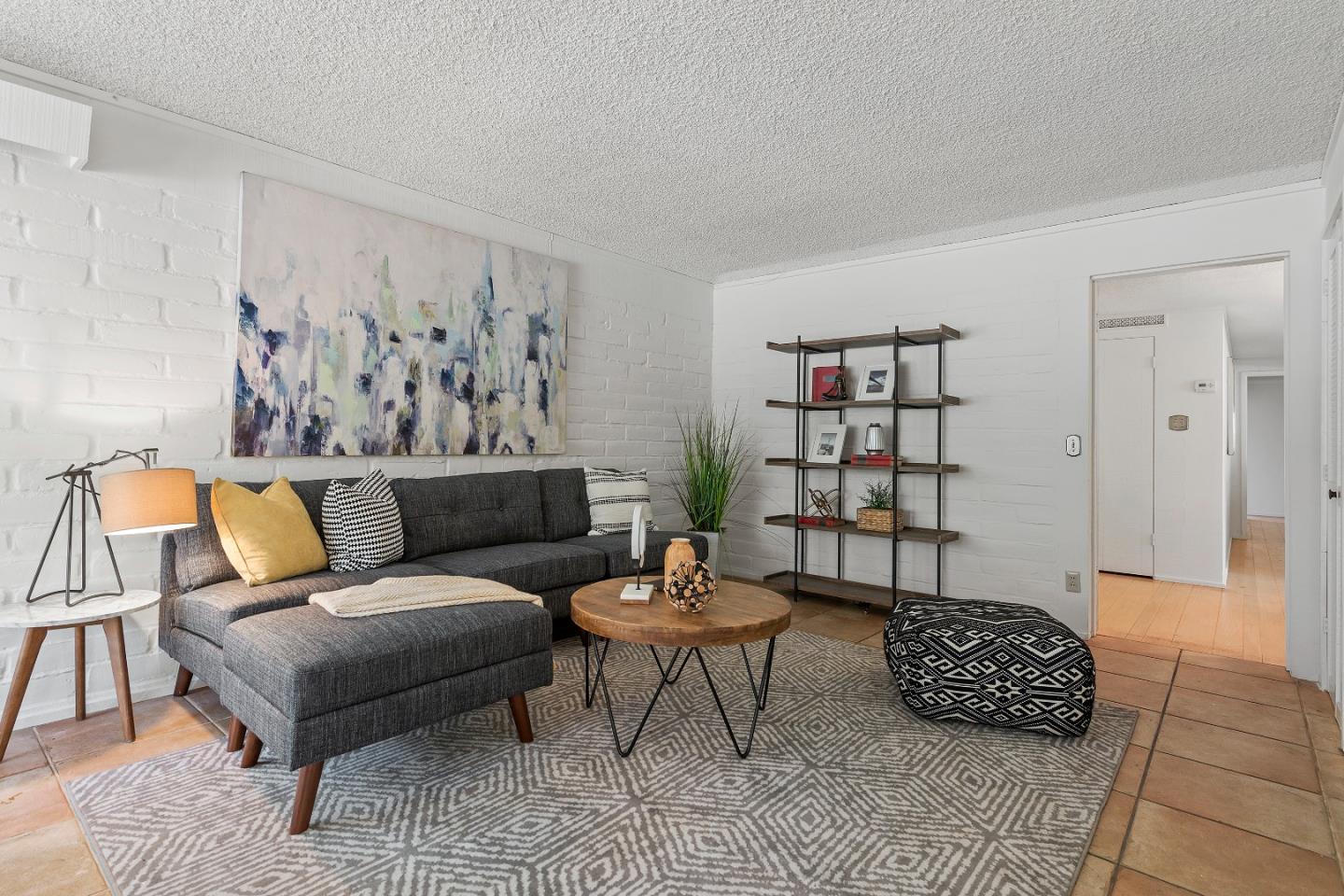 2 Lowery Drive Atherton, CA 94027 - Photo 16 of 32 a living room with furniture and a potted plant