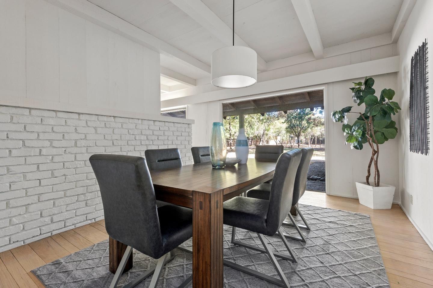 2 Lowery Drive Atherton, CA 94027 - Photo 8 of 32 a view of a dining room with furniture window and outside view