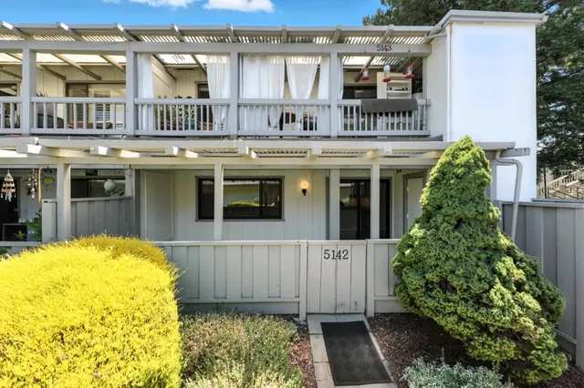 a view of a building with a window