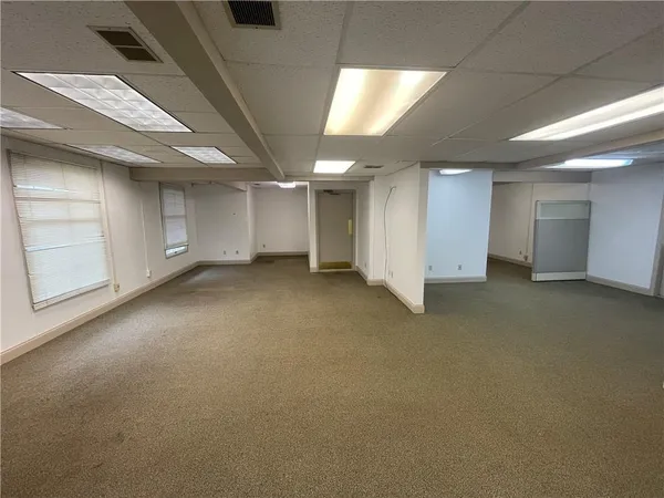 an empty room with a empty space