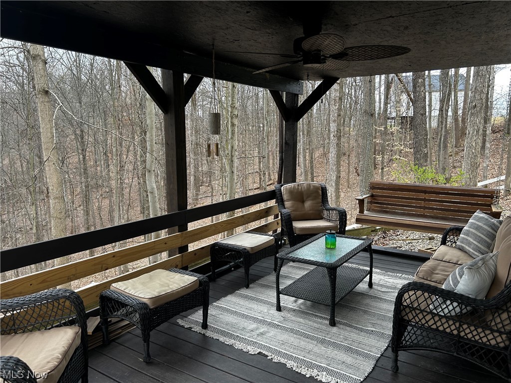 202 Middle Ridge Lane Waverly, WV 26184 - Photo 31 of 33 Back deck overlooking property