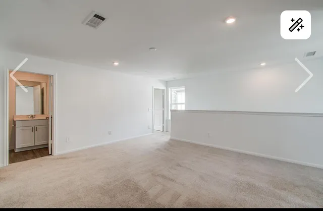 a view of an empty room