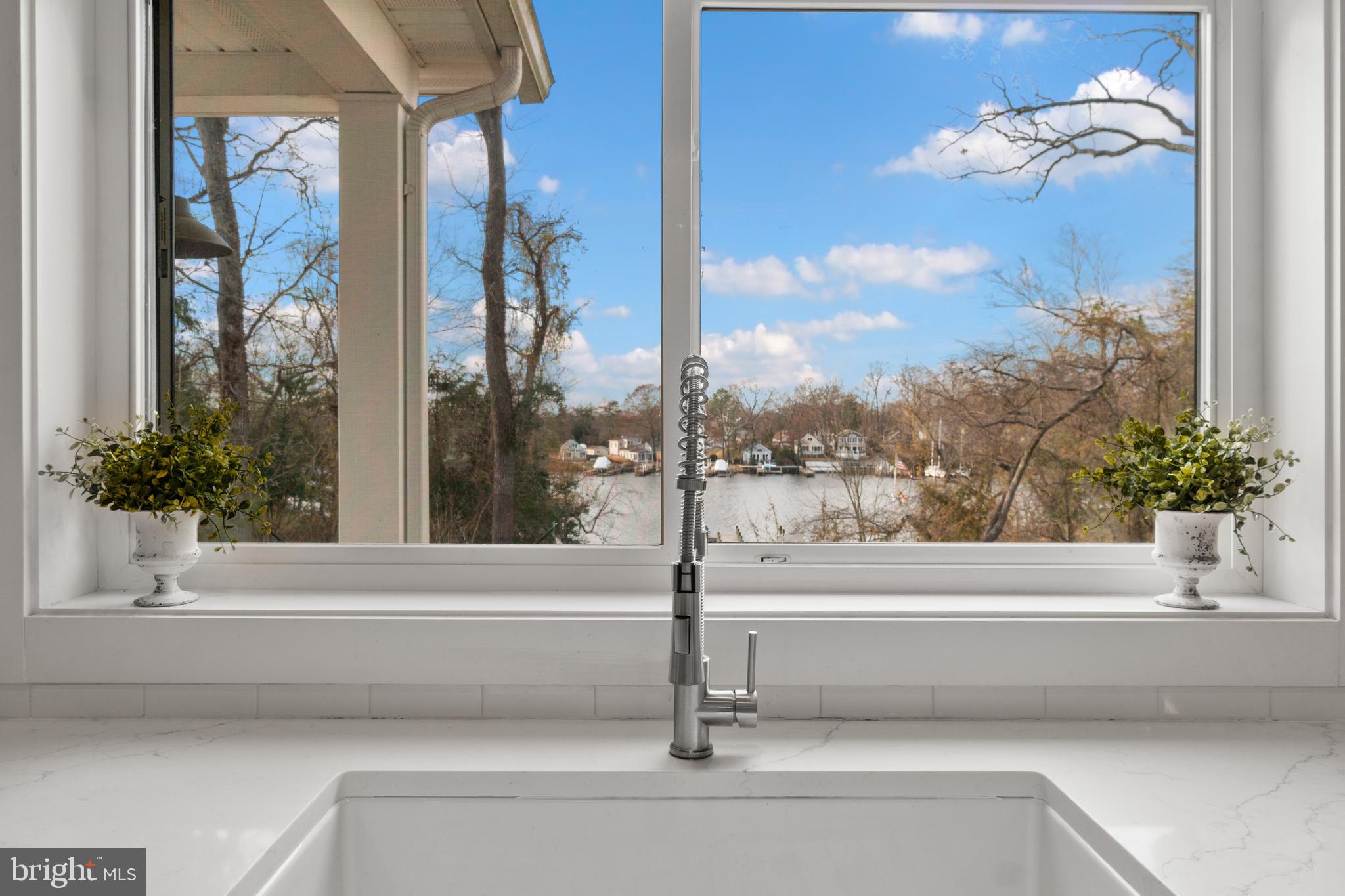 338 Somerset Road Pasadena, MD 21122 - Photo 11 of 70 Deep farmhouse sink overlooking the water