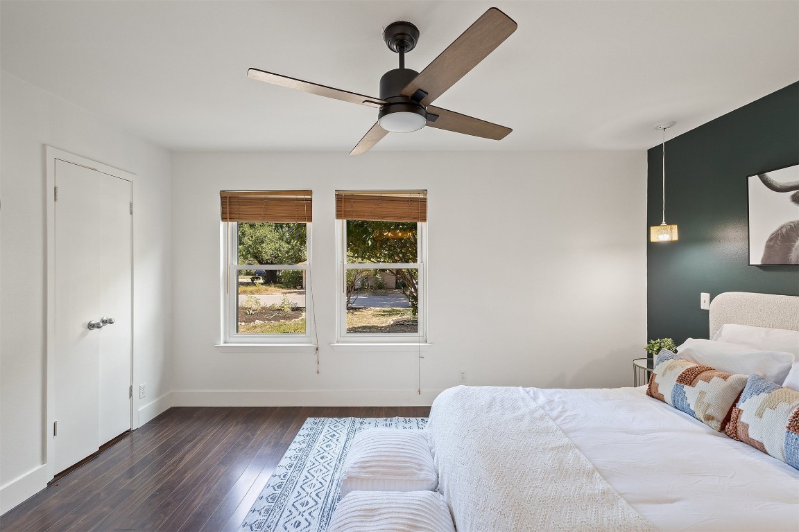 9228 Partridge Circle Austin, TX 78758 - Photo 22 of 36 a bedroom with a bed and a window