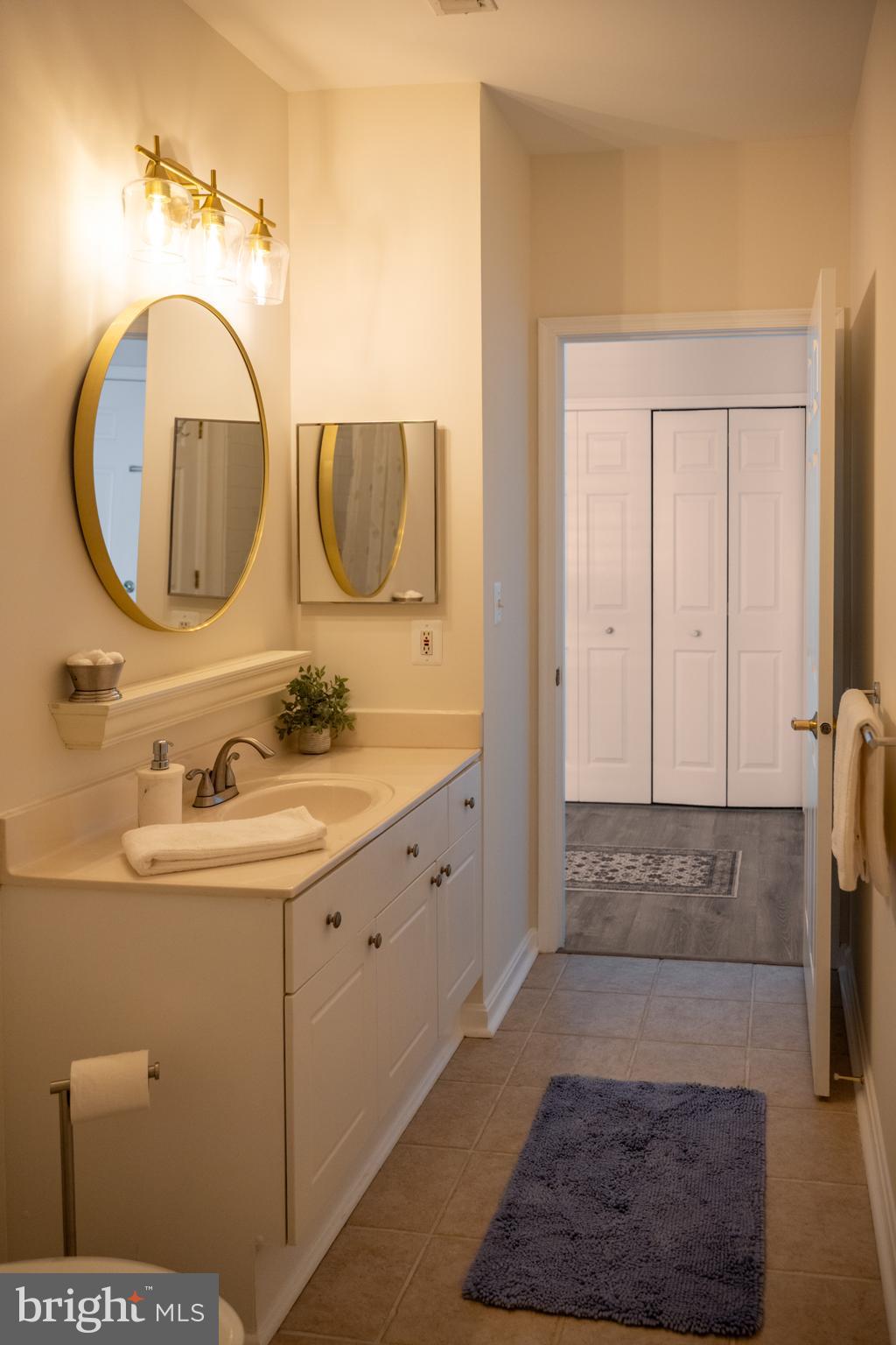 4561 Strutfield Lane, Unit 3115 Alexandria, VA 22311 - Photo 10 of 36 a bathroom with a sink and a mirror
