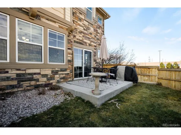 a view of a house with patio