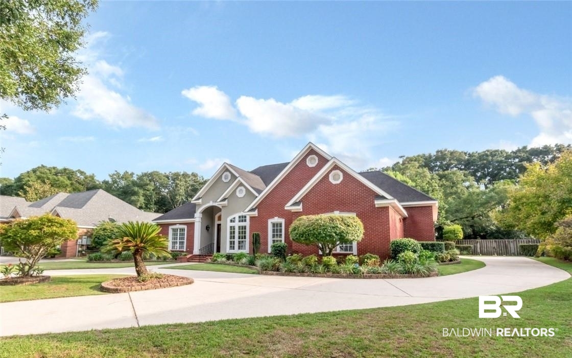 8837 Dawes Lake Road South Mobile, AL 36619 - Photo 39 of 44 View of front of home with a front lawn